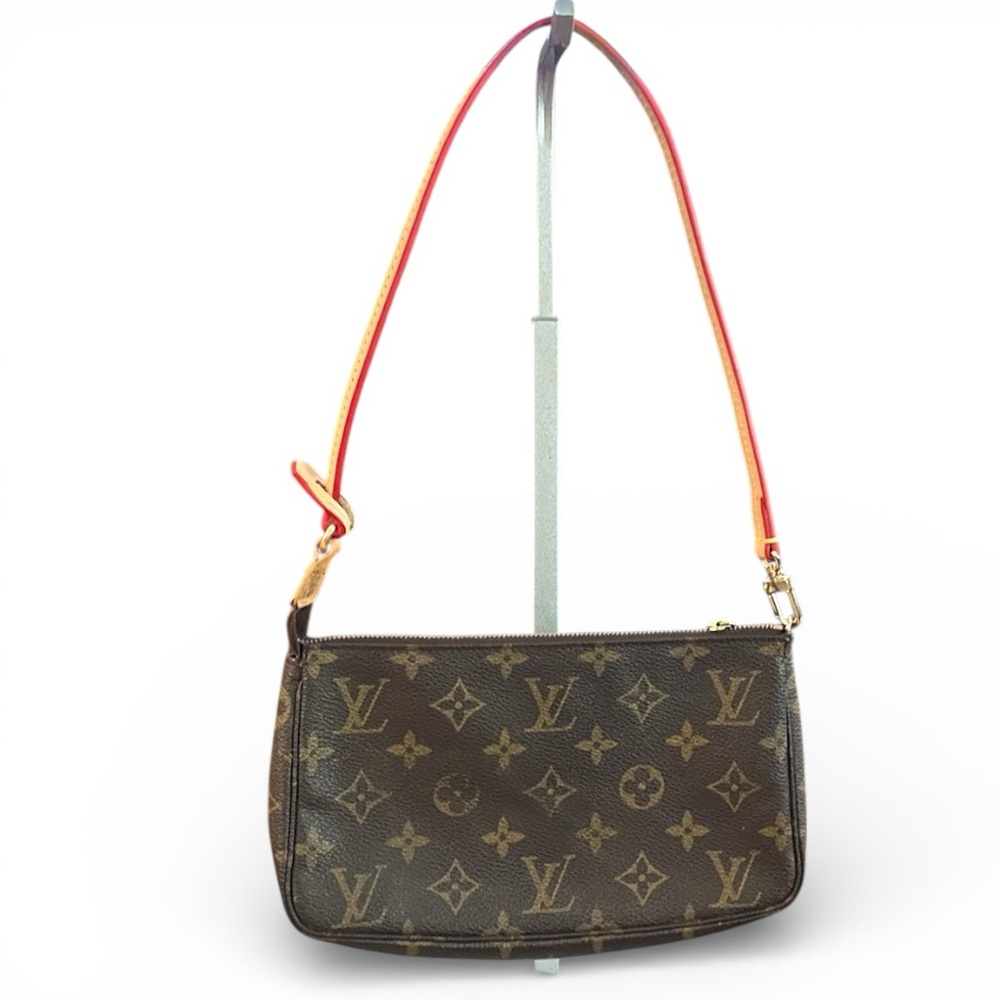 Louis Vuitton Brown Monogram Pouch Clutch Bag